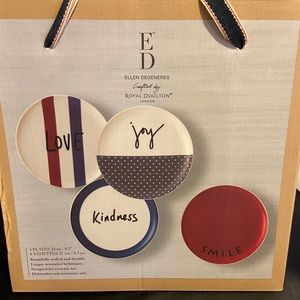 Ellen Degeneres Royal Doulton Decorative 4 Plate Set